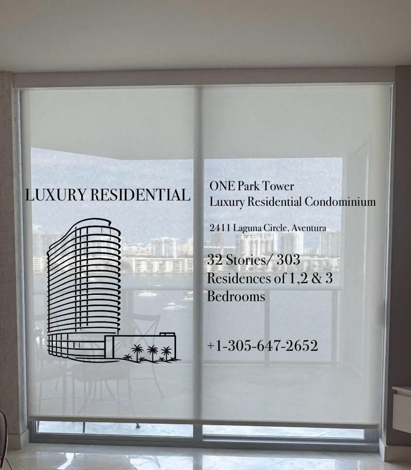 ONE Park Tower residential blinds