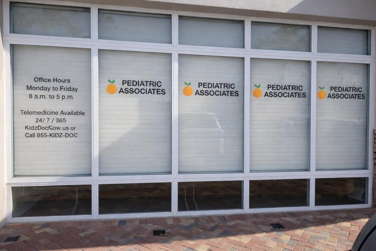 Pediatric Associates medical office blinds